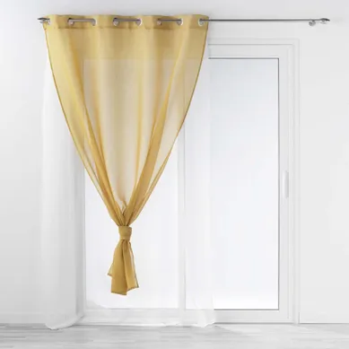 Voilage Double Au Style Coloré - 140x240 Cm - Jaune