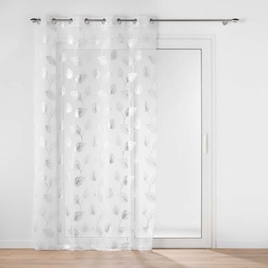 Rideau Voilage À Oeillets "edelia" 140x280cm Argent