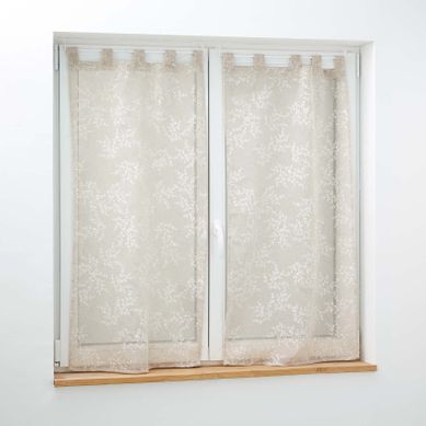 Paire De Voilages À Passants - 2x60x120 Cm - Taupe