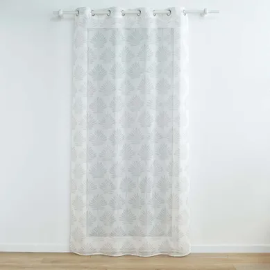 Rideau Voilage À Oeillets "levita" 140x240cm Blanc