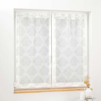 Paire De Voilages "levita" 60x120cm Blanc
