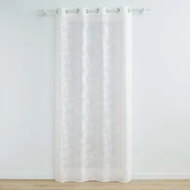 Rideau Voilage À Oeillets "karla" 140x280cm Blanc