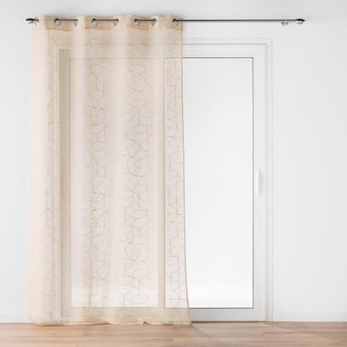 Rideau Voilage À Oeillets "louxor" 140x240cm Beige