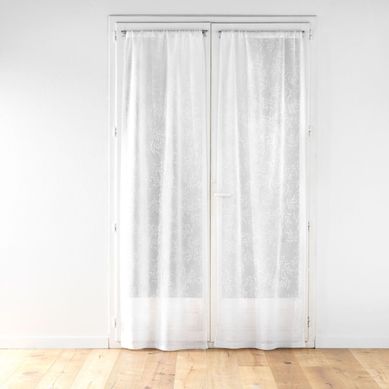 Paire De Voilages Passe-tringle "karla" 70x240cm Blanc