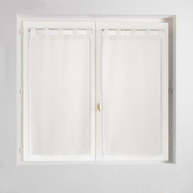 Paire De Voilages À Passants "carlin" 60x120cm Naturel