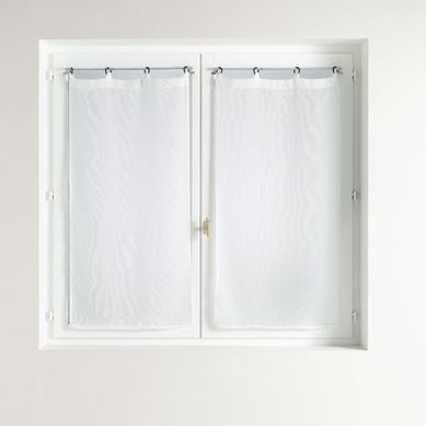 Paire De Voilages À Oeillets "davina" 60x160cm Blanc