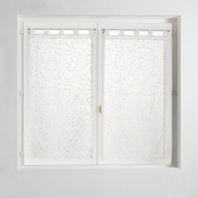 Paire De Voilages à Passants "maissa" 60x120cm Doré