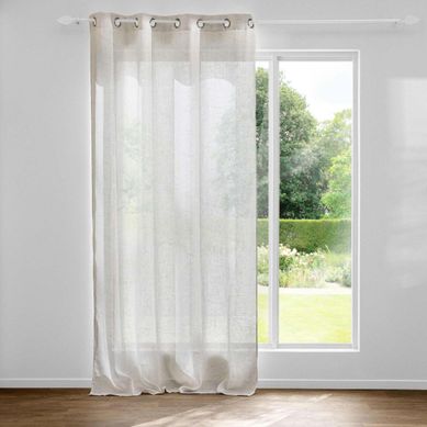 Rideau Voilage À Oeillets "marius" 140x280cm Beige