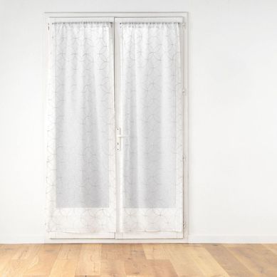 Paire De Voilages Passe-tringle "olympia" 70x240cm Gris