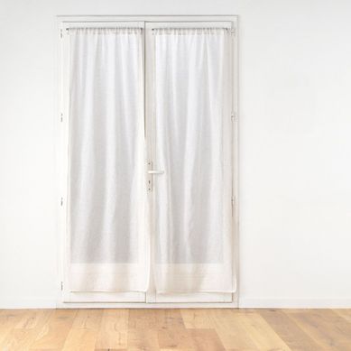 Paire De Voilages Passe-tringle "norine" 70x200cm Naturel