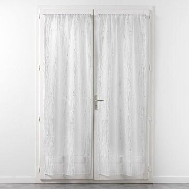 Paire De Voilages Passe-tringle "filiane" 70x240cm Blanc