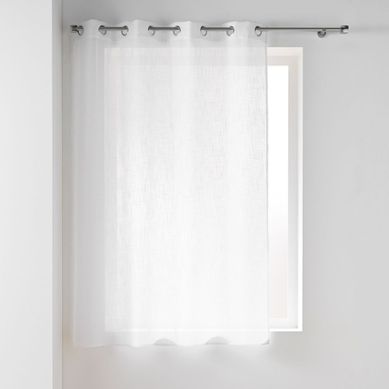 Rideau Voilage À Oeillets "haltona" 140x180cm Blanc