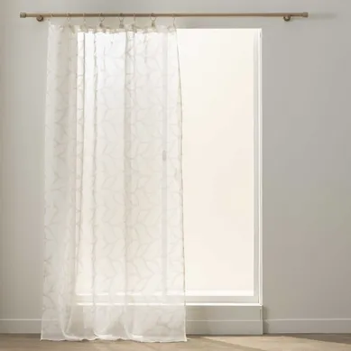 Rideau Voilage À Anneaux "elis" 140x240cm Blanc