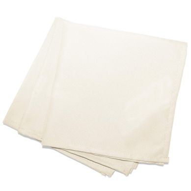 Douceur D'Intérieur Serviettes De Table 40x40cm Coton Jaune - Lot De 3 Pour Décoration De Table