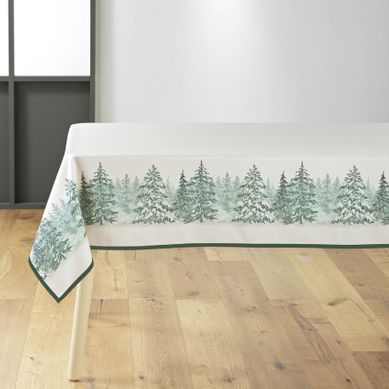 Nappe Rectangulaire Douceur D'Intérieur 150x240cm - Anthracite Imprimé Polyester - Anti-taches