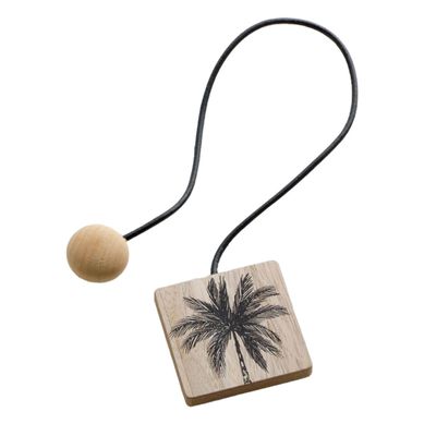 Embrasse De Rideau Aimantée "cycas" 43cm Noir