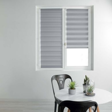 Store Enrouleur Jour Nuit "daynight" 90x180cm Gris
