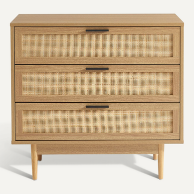 BAÏTA PABLO02 Commode pour Enfant, Naturel, L80cm