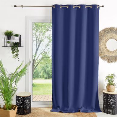 Rideau Ameublement 80% Occultant - 140x260 Cm - Bleu