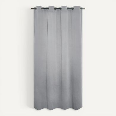 Rideau thermique 135x240 cm OCTAR Gris clair vue de face