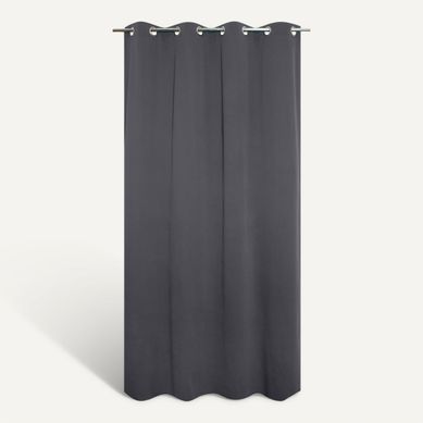 Rideau thermique 135x240 cm OCTAR Gris foncé vue de face
