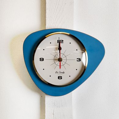 Horloge Murale Mediator Uni Cadran Beige - Bleu Azur