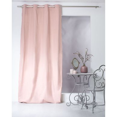 Rideau Uni Effet Bachette - 135 X 240 Cm - Rose