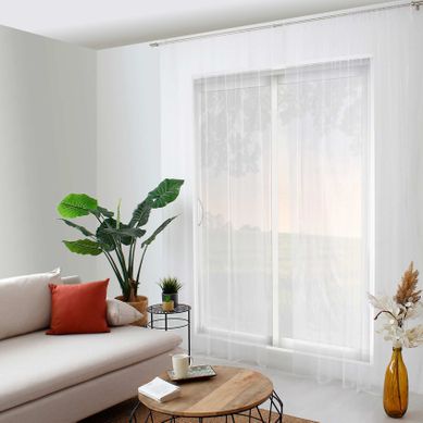 Voilage Passe Tringle Anti Moustique - 140x240 Cm - Blanc Voilage Passe Tringle Anti Moustique - 140x240 Cm - Blanc