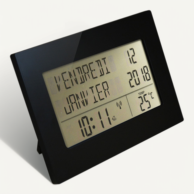 Horloge Calendrier Radio Contrôlée Memento