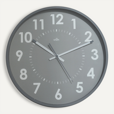 Horloge Silencieuse Abylis D.30cm - Gris