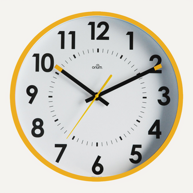 Horloge Silencieuse Abylis D.30cm - Ocre