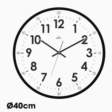 Horloge Quartz Silencieuse Oris D.40cm - Noir