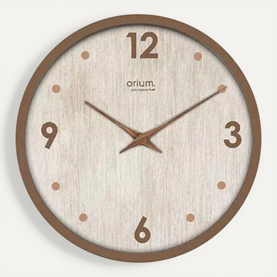 Horloge Naturalis D.30cm Marron
