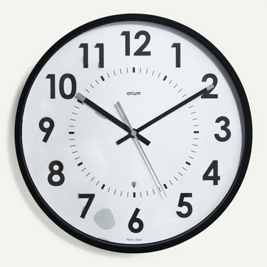 Horloge Radio Contrôlée Abylis D.30cm - Noir