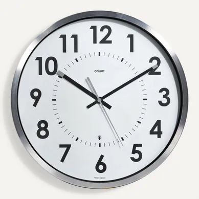 Horloge Radio Contrôlée Abylis D.30cm - Alu
