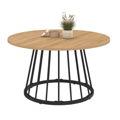 Lot 3 Tables Basses Gigognes Scandinaves Gaia - Blanc Bleu - Design Nordique Pour Salon