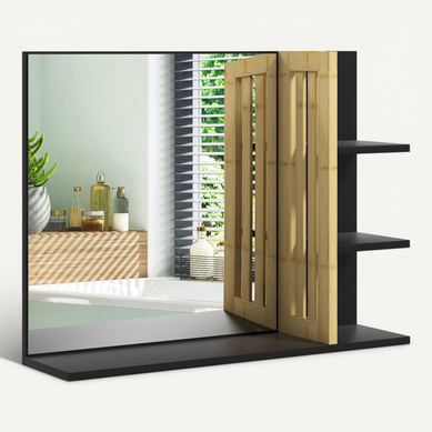 Miroir Mural Salle De Bain Avec étagères