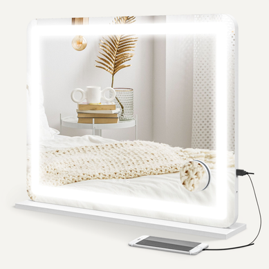 Miroir Lumineux LED Tactile 3 Modes éclairage Grossissement 10x USB Miroir Lumineux LED Tactile 3 Modes éclairage Grossissement 10x USB