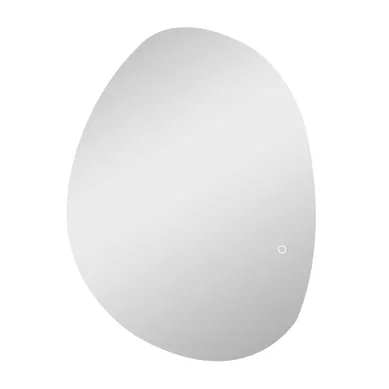 Miroir LED Organique Salle De Bain Réglable - 80 X 60 Cm - Verre Trempé Miroir LED Organique Salle De Bain Réglable - 80 X 60 Cm - Verre Trempé