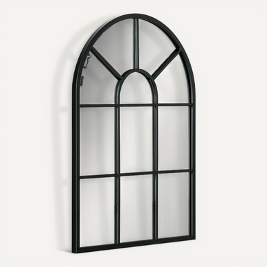 Miroir Mural Style Art Déco Dim. 50l X 70h Cm Métal