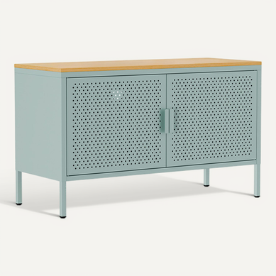 Buffet bas Style Industriel en Bois et Acier Bois foncé Maidenhead