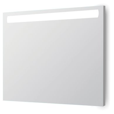 Miroir Rétro-éclairant Adel - Argent - 80x70cm - Verre - Cadre Aluminium
