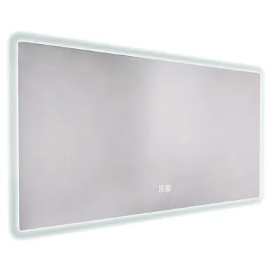 Miroir Salle De Bain éclairant Athena - Bords Effet Givré - 120 X 60 Cm