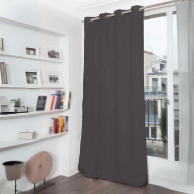 Rideau Phonique Occultant Et Thermique  - 140x260 Cm - Argent