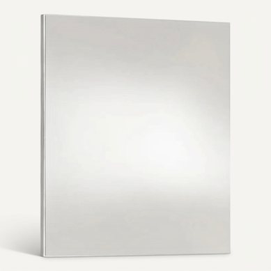 Miroir Rectangulaire 100x70cm Bords Blanc Laqué - Narcisse