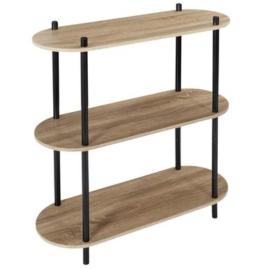 Étagère 5 Tablettes En Pin Massif | 136x80x30 Cm | Tablettes Réglables | Rangement Livres & Déco | Style Naturel