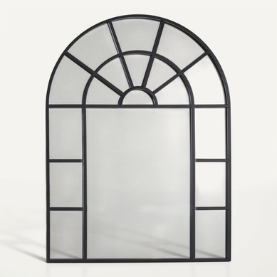 Miroir Fenêtre Métal Noir 60x80 Cm - Evonis