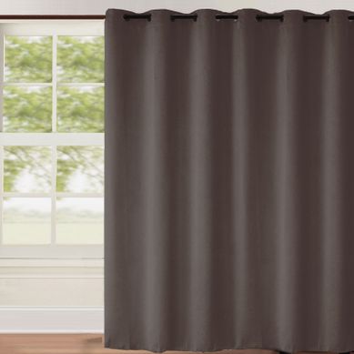 Rideau Occultant Uni Grande Largeur - 240x260 Cm - Taupe