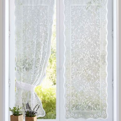 Voilage Droit 60x120 Blanc En Polyester