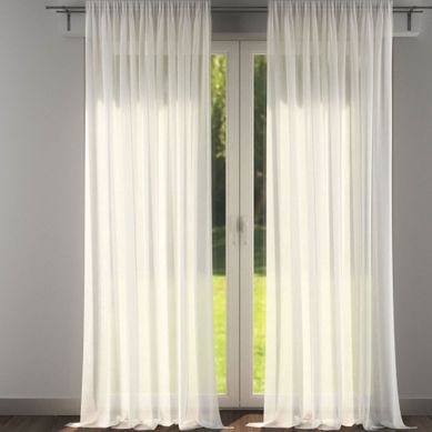 Voilage 145x240 Blanc En Polyester